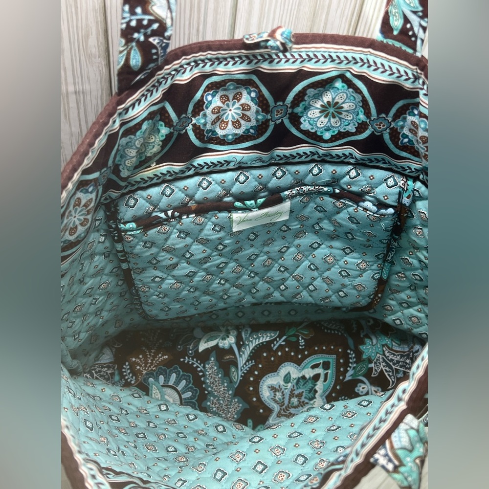 Vera Bradley "Blue Java" Tote - Picture 6 of 6